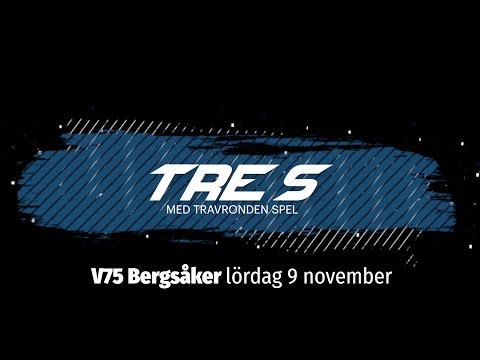 Speltips V75 Bergsåker 9 november