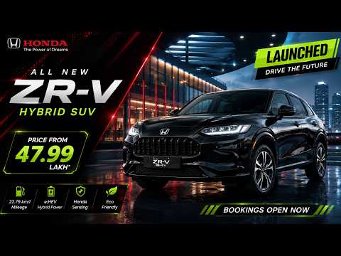 Honda ZR-V Hybrid SUV Launched - Price From 47.99 Lakh - Explained All Spec, Features And More