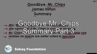 Goodbye Mr. Chips Summary Part 3