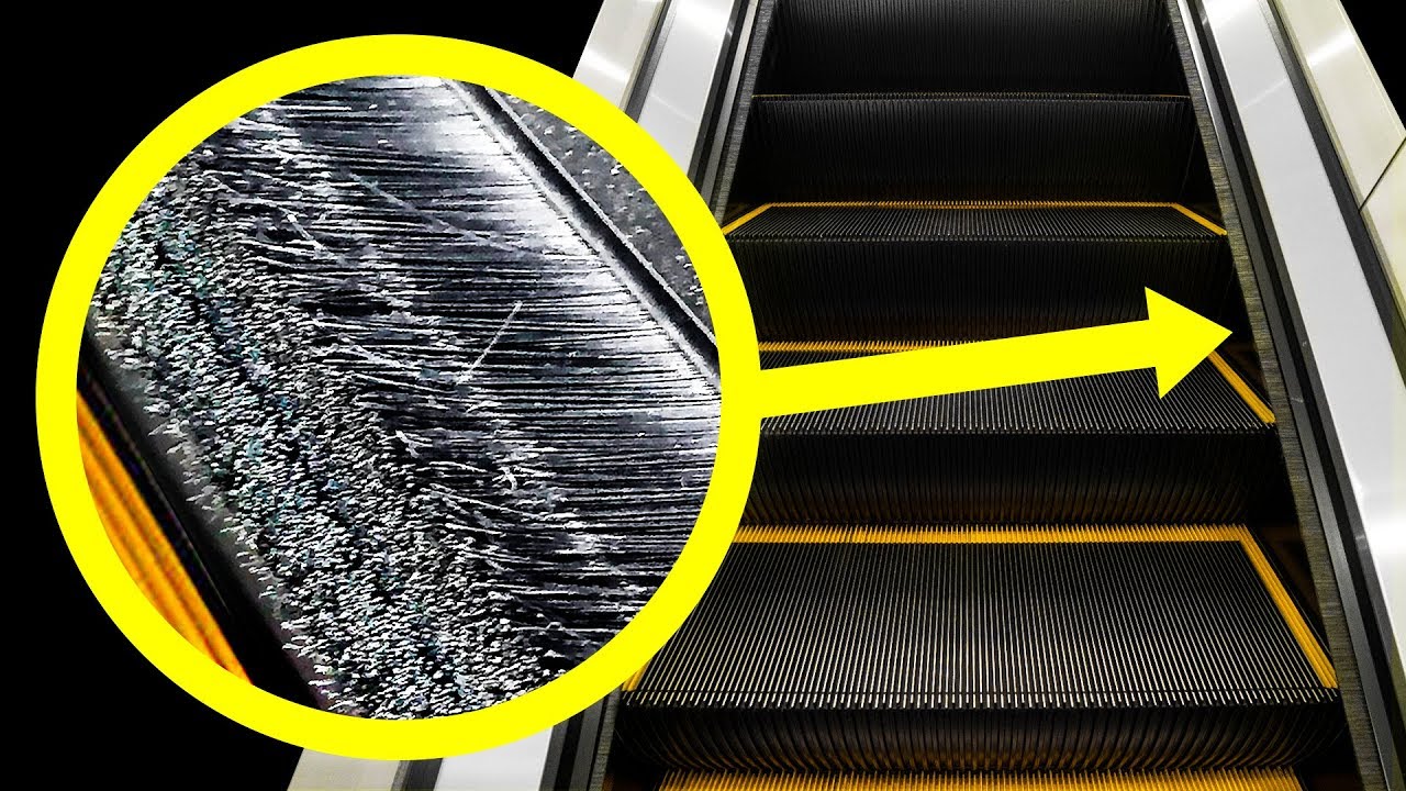 The Unexpected Reason why escalators have Brushes