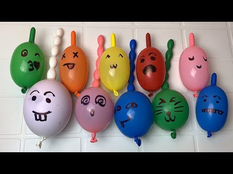 CORTANDO BALÕES ENGRAÇADOS E TRANSFORMANDO EM SLIME! (Muito satisfatório)