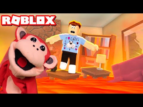 EL SUELO ES LAVA ! ROBLOX. EL MONO SILABO. GAMEPLAY