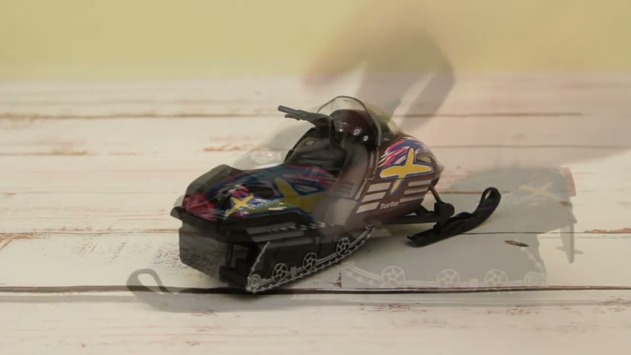 Снегоход KINSFUN Турбо инерционный с 3лет - видео