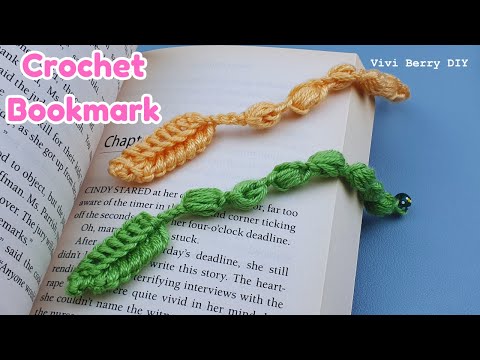 Super Easy Crochet Bookmark 3 | Vivi Berry DIY