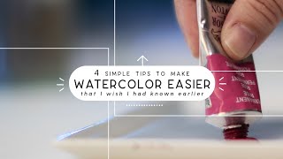 4 Simple Tips to Make Watercolor Easier (Especially for Beginners!)