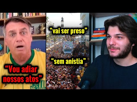 Carnaval com vaia! Bolsonaro adia manifestação (VÍDEO)