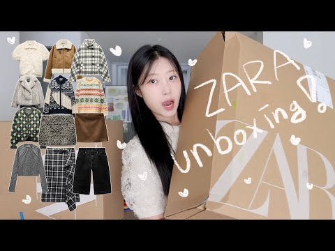 zara haul. 겨울 자라 같이 언박싱하쟈~🚛🗯️ 자라 어그부터 아우터, 니트, 겨울 버뮤다 팬츠, 스커트, 원피스,,16가지! 잘산템과 실패템 구경오r˚₊✩‧₊