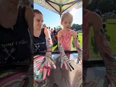 Body Marbling Paint Dip by BLVisuals at Clarkston Independence Fest 35