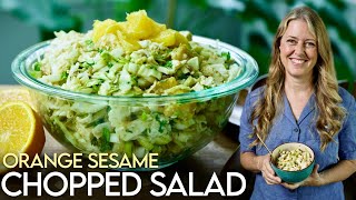 Crisp, Fresh & Flavorful: Orange Sesame Cabbage Salad #oilfree #vegan