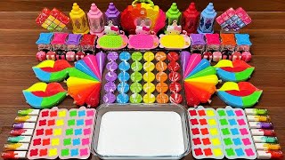 Colorful Piping Bags + Lip Balm Slime Mixing ASMR Fun #64