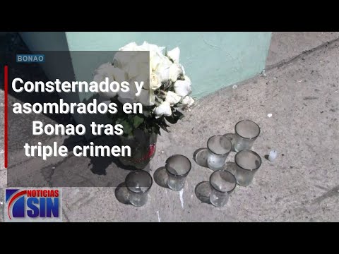 Consternación en Bonao por triple crimen