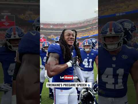 🗣️ BRING THAT JUICE #giants #nfl #newyorkgiants #tremaineedmunds #pregamespeech #<strong>gameday</strong>#football