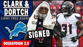 Lions SIGN LB Damone Clark & WR Greg Dortch