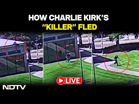 Charlie Kirk Shooter | New Clip Shows Charlie Kirk Shooter Jumping Off College Roof, Fleeing Scene