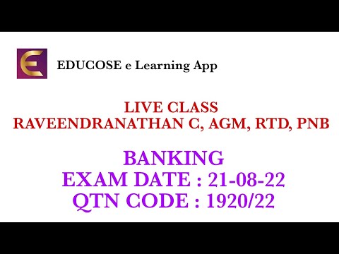 BANKING ANSWERS & EXPLANATION EXAM DATE 21-08-22 LIVE CLASS RECORDED