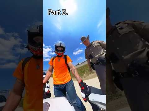 Running after pulling over… 😬😬
