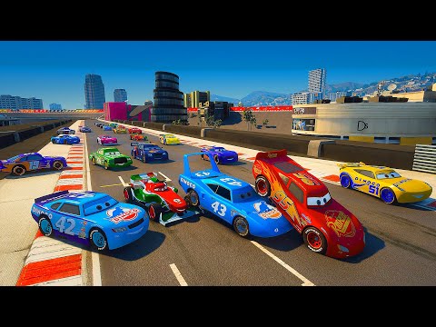 Cars Ultimate Circuit Race The King McQueen Doc Hudson Cruz Ramirez Jackson Storm Bernoulli Showdown