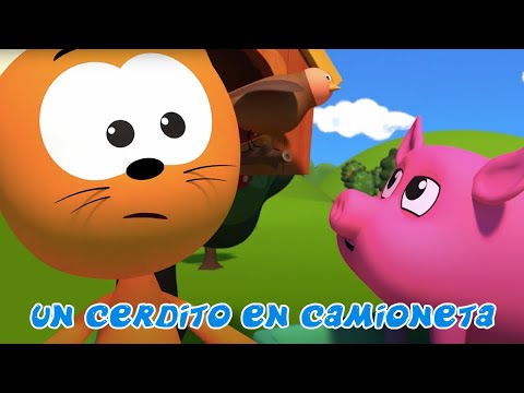EL GATITO KOTÉ 🐷 UN CERDITO EN CAMIONETA 🐽 🚕 Canción de dibujos animados