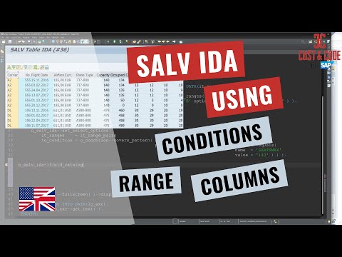 SALV IDA – Using Conditions, Ranges – Select Columns [english]