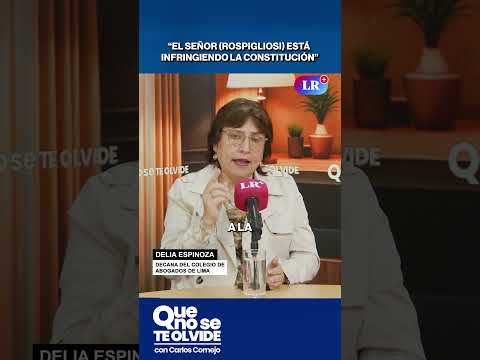 “EL SEÑOR (ROSPIGLIOSI) ESTÁ INFRINGIENDO LA CONSTITUCIÓN, ESTÁ CALUMNIANDO” #shorts