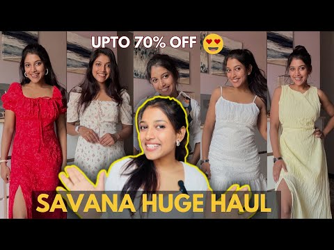 Savana Pintresty ✨Try on Haul || Upto 70% off 🫶🏻 Winter Collection, Dresses & Tops Haul