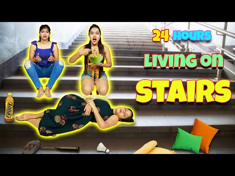 Living on Stairs For 24 Hours | Most Pathetic Challenge Ever