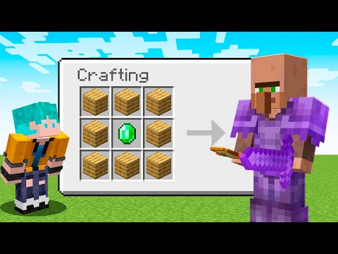 Posso CRAFTAR VILLAGERS ROUBADOS no Minecraft!