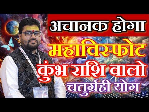 अचानक होगा महाविस्फोट कुंभ राशि || Kumbh RASHI || Aquarius || Dr Raja Mishra | Chaturgrahi yoga |