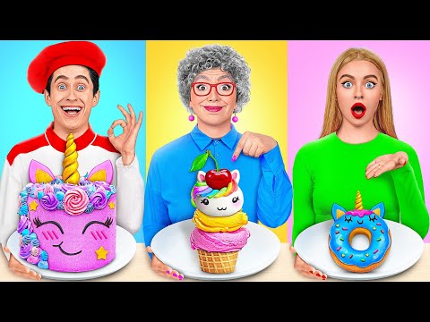 Reto De Cocina Yo vs Abuela | Gadgets Inteligentes vs Hacks de Trend DO Challenge