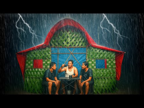 diguyur hujan deras tengah malam bermalam dicabin besar & tidur nyenyak sampai pagi