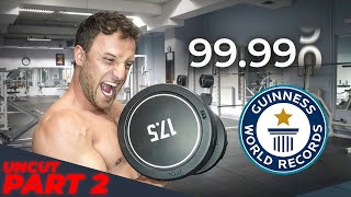 100.000 Bizeps Curls in 24 Stunden |  Volle Länge Teil 2 (Weltrekord)
