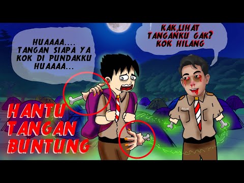 T3RROR HANTU BUNTUNG SAAT KEMAH PRAMUKA #HORORMISTERI ,Animasi Horor , Kartun Hantu Lucu