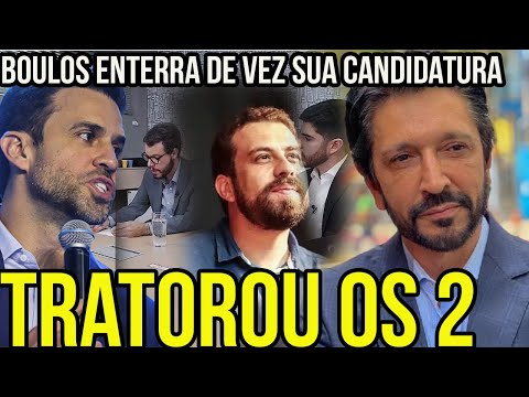 O CLIMA ESQUENTOU ENTRE PABLO MARÇAL E REPÓRTER MILITANTE LULA ENTERRA CANDIDATURA DE BOULOS DE VEZ