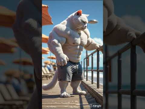 He came back — strong They fell silent #Shorts #Cat #Transformation #GlowUp #Motivation #Gym #Swim