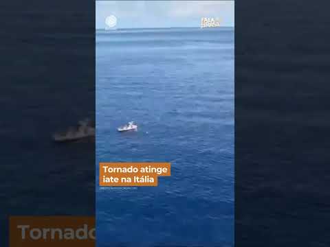 Tornado atinge iate na Itália #shorts