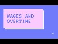 Calculating Earnings and Overtime Rates
