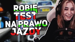 Robię test na prawo jazdy!