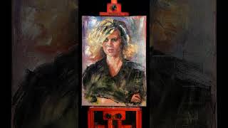 Stages of my Kim Basinger oilportrait #KimBasinger #art #allaprima #oilpainting
