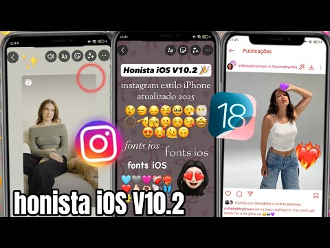 HONISTA V10.2 🥳 INSTAGRAM ESTILO IPHONE NO ANDROID 2025 | FONTES iOS + EMOJIS iOS + BORDAS CURVADAS