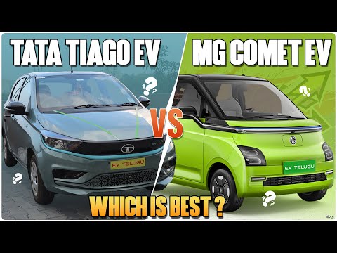 TATA Tiago EV Vs MG Comet EV | Best Affordable Electric Car In India | Electric Vehicles India