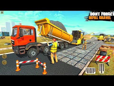 Sea side Road Construction - Construction Simulator - Road Construction