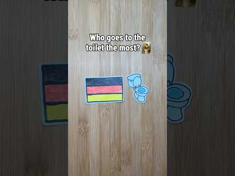 Which country goes to the <strong>toilet</strong> the most? 🚽
