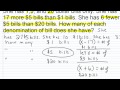 Solving Money Word Problems in Algebra 1