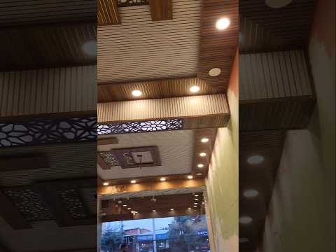 pvc false ceiling and counter design 👌 #video @SAJID WOOD WORK #short #viral #video #homedecor