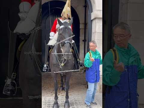 Guarded Boot Surprise: When Tourists Cross the Line, the King's Guard Strikes Back!" #Shorts