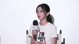 Zhou Ye talks about how her characters like He Yan in #legendofthefemalegeneral possess strength