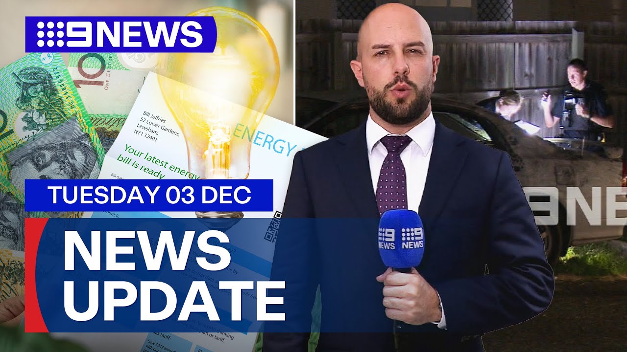 Aussies struggling to pay electricity bills; Queensland home invasion | 9 News Australia