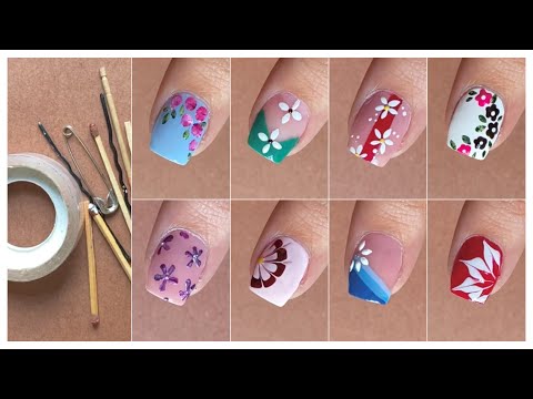 Easy diy flower nail art designs for beginners || New nail art 2025