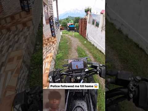 Police followed me till home ๐ฐ #automobile #motovolgger #motorbike #motovlog #motovlo