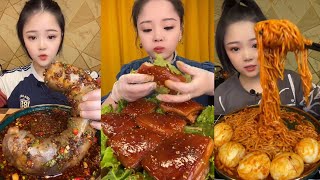 ASMR MUKBANG | Red Braised Pork Belly "Eat Meat with Big Mouthfuls Asmr Eating Sounds 거대한 삼겹살 #341
